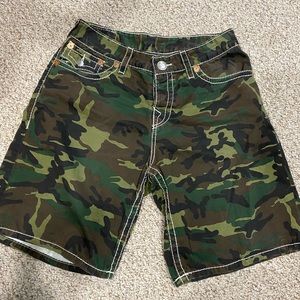 True Religion Mens Surf Shorts Camo Size 36